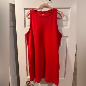 Abercrombie & Fitch Bright Red Sleeveless Tank Dress